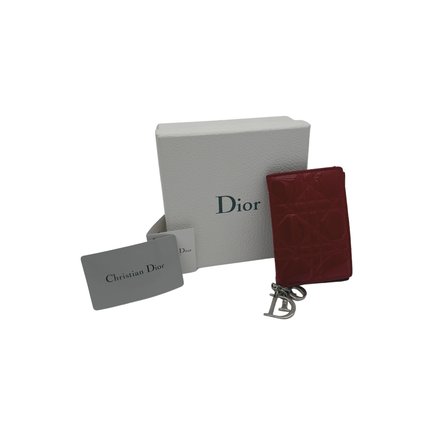 Gardenia red leather wallet